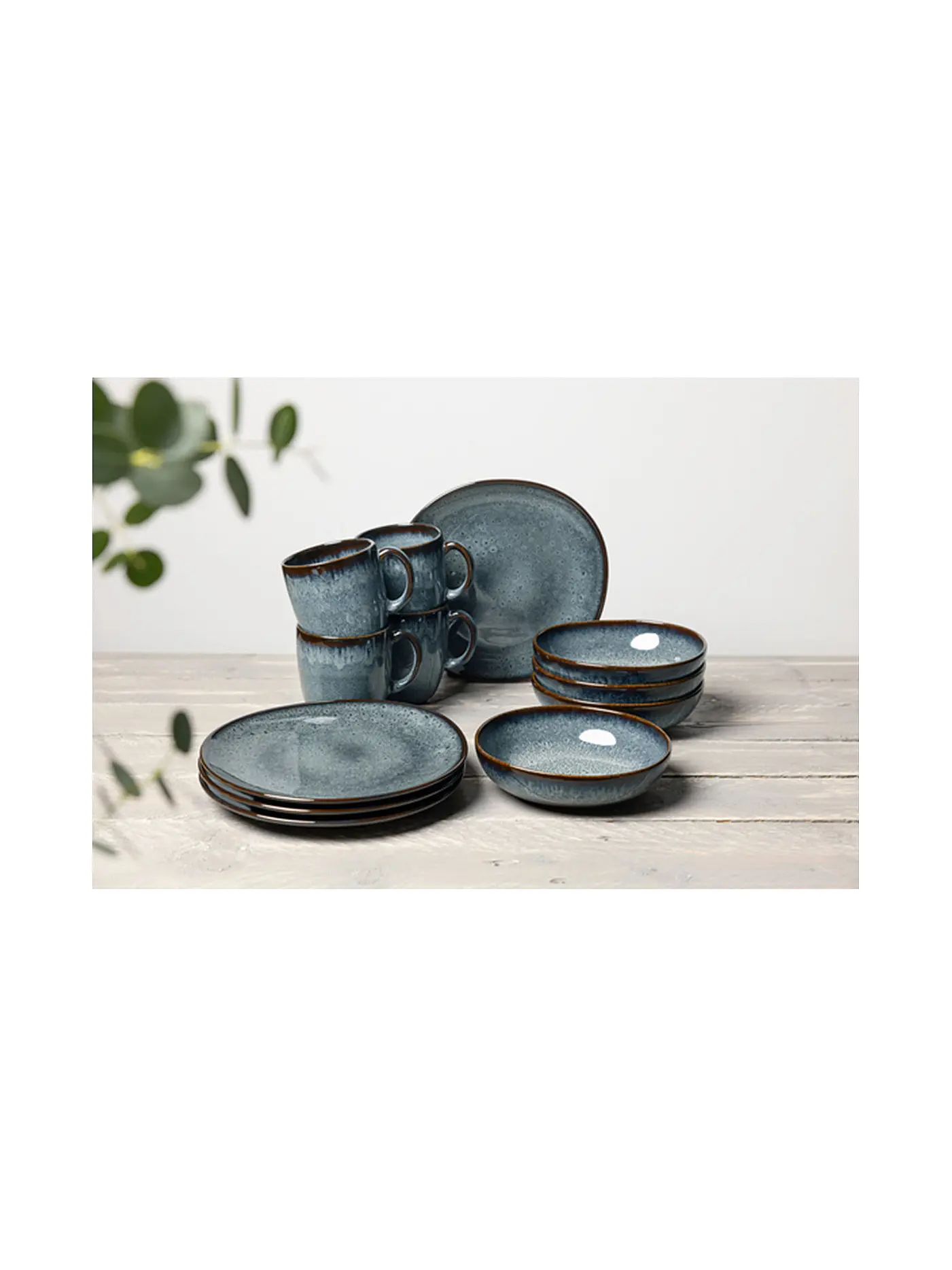 LIKE BY VILLEROY & BOCH | Frühstücksset 12tlg Lave Gris | 